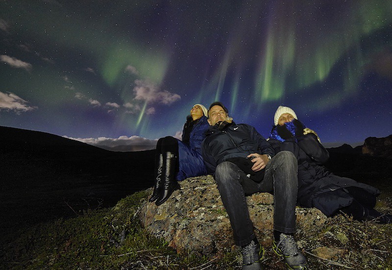 发现北极光。图片来源:挪威的北极导游服务